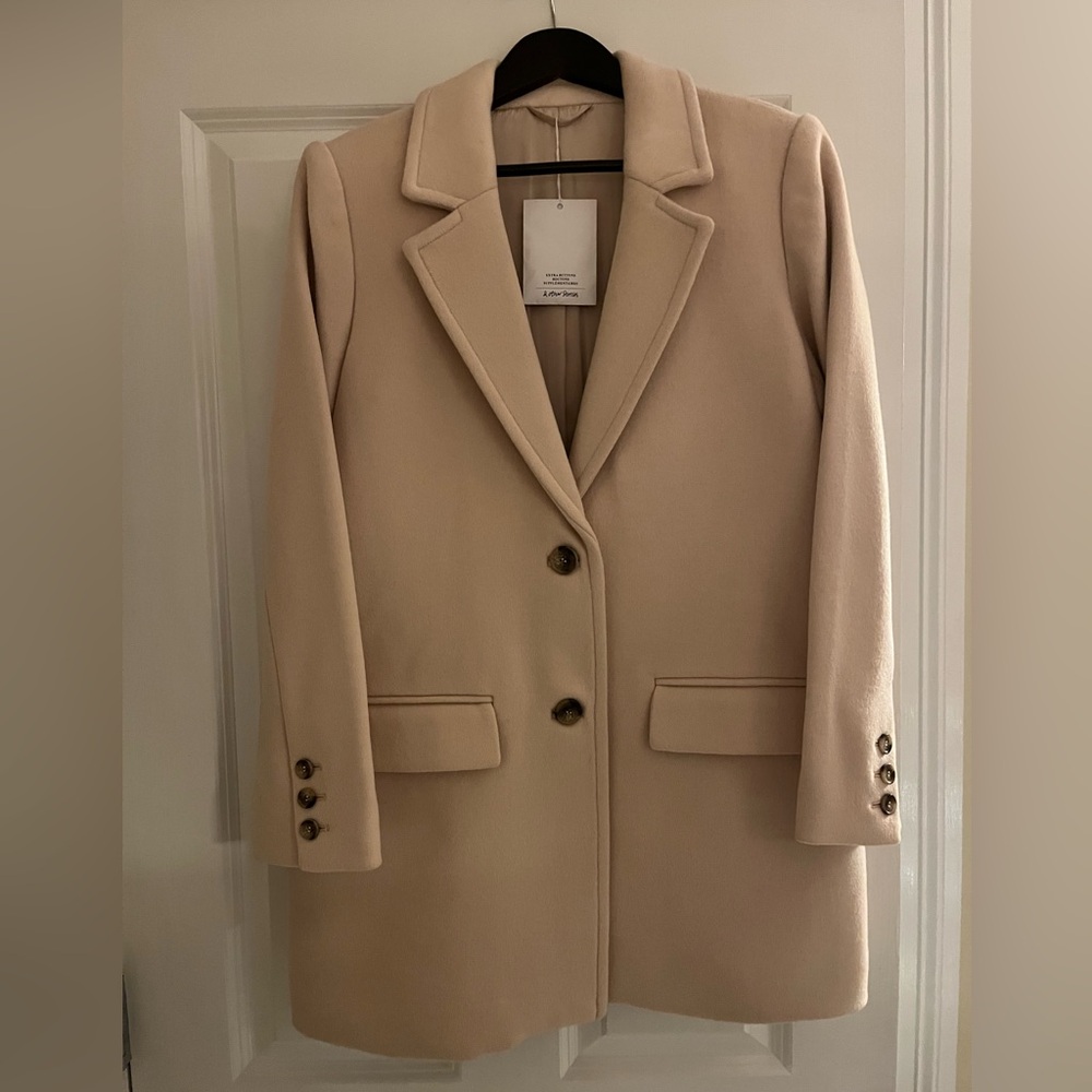 & other Stories Beige Boyfriend Jacket